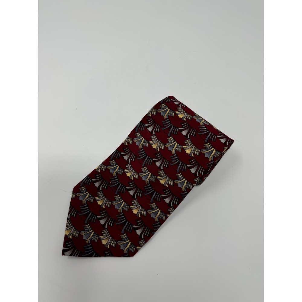 J.‎ Garcia Men's Necktie Red Patterned Business Formal Career Style - Picture 2 of 3